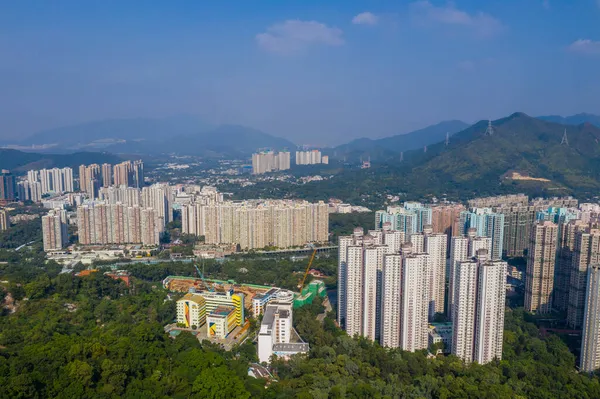 Área Distrito Residencial Hong Kong — Fotografia de Stock