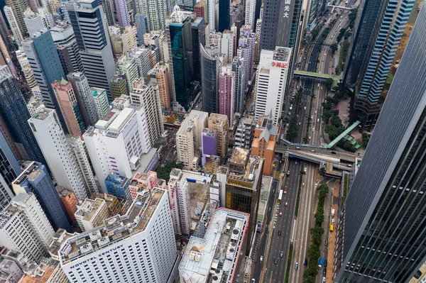 Wan Chai Χονγκ Κονγκ Ιανουαρίου 2021 Άποψη Της Πόλης Του — Φωτογραφία Αρχείου
