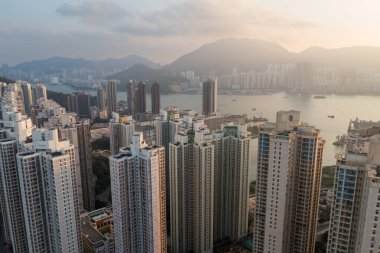 Hong Kong apartmanı yerleşim bölgesinde.