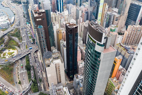 Causeway Bay Hongkong November 2021 Blick Von Oben Auf Hongkong — Stockfoto