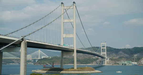 Pont Suspendu Tsing Hong Kong — Photo