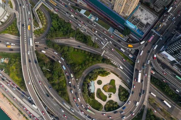 香港铜锣湾 2021年11月3日 繁忙的交通系统 — 图库照片