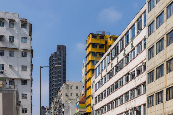 香港シャム風水ポー 2021年11月3日 市内の黄色の建物 — ストック写真