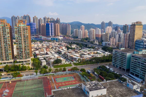 Hong Kong Área Residencial Yuen Long — Fotografia de Stock