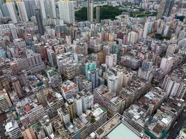 Sham Shui Hong Kong Novembre 2021 Vue Aérienne Ville Hong — Photo