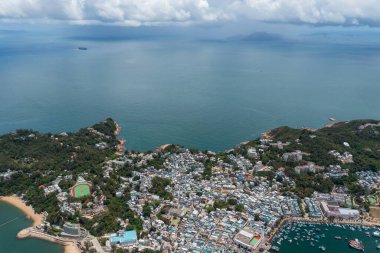 Cheung Chau lantau adasının en aşağı manzarası.