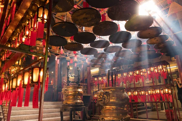 Man Temple Centrální Čtvrti Hong Kongu — Stock fotografie