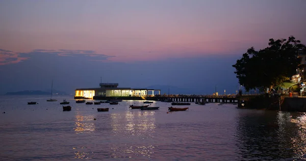 Lamma Island Hong Kong Outubro 2019 Pôr Sol Ilha Lamma — Fotografia de Stock