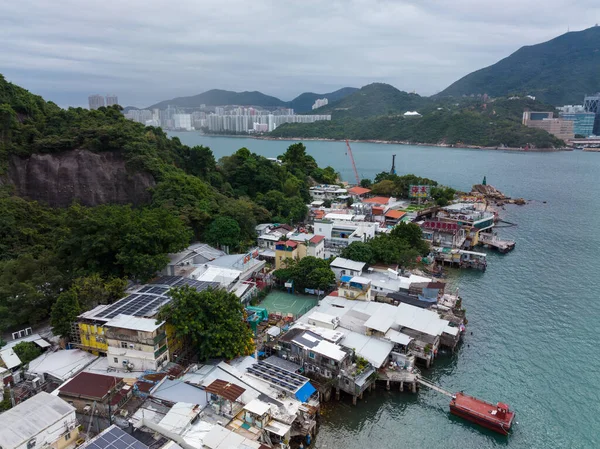 Lei Yue Mun Hong Kong November 2021 Top View Fishing — Stock Photo, Image