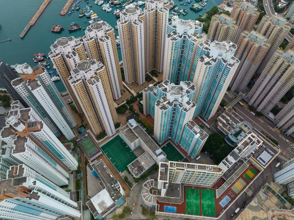 Sai Wan Hongkong Listopada 2021 Widok Góry Miasto Hongkong — Zdjęcie stockowe