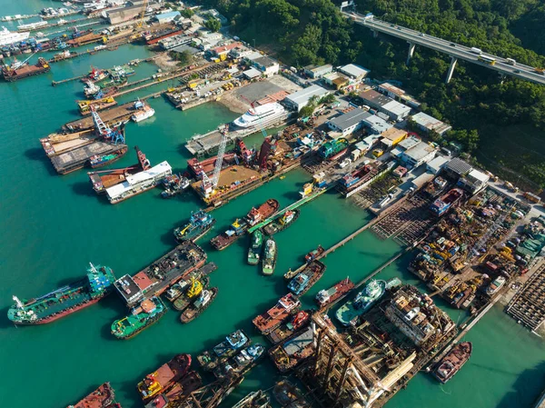 Hongkong November 2021 Fabrik Zur Herstellung Von Booten — Stockfoto