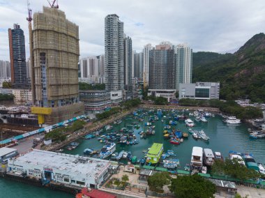 Lei Yue Mun, Hong Kong - 22 Kasım 2021: Hong Kong Sahil Bölgesi