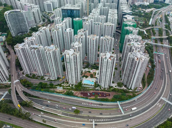Chai Wan Hong Kong Novembro 2021 Vista Superior Cidade Hong — Fotografia de Stock