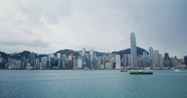 Victoria Harbor Hong Kong Septiembre 2021 Ciudad Hong Kong — Foto de Stock