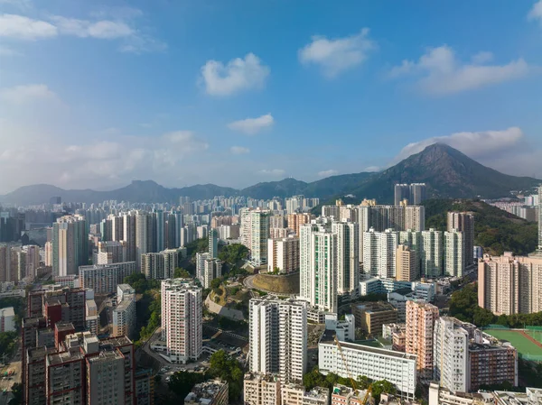 Distrito Residencial Hong Kong Desde Principio —  Fotos de Stock