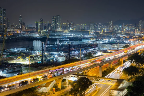 Hong Kong Kasım 2021 Hong Kong Şehir Gecesi — Stok fotoğraf
