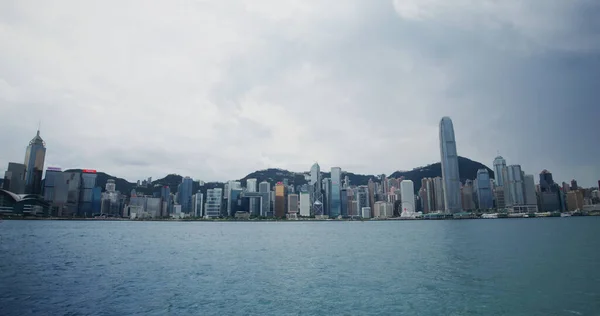 Victoria Harbor Hong Kong Septiembre 2021 Ciudad Hong Kong — Foto de Stock