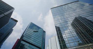 Merkez, Hong Kong - 22 Nisan 2021: Hong Kong 'da ofis kulesi