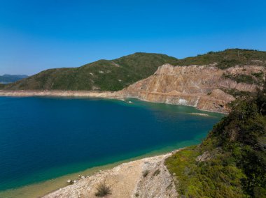 Hong Kong Geopark 'ın üst görüntüsü 