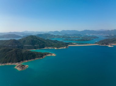 Hong Kong 'daki Geo Park' ın en iyi manzarası. 