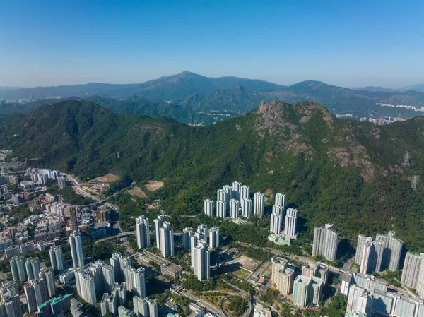 Vista Superior Ciudad Hong Kong —  Fotos de Stock