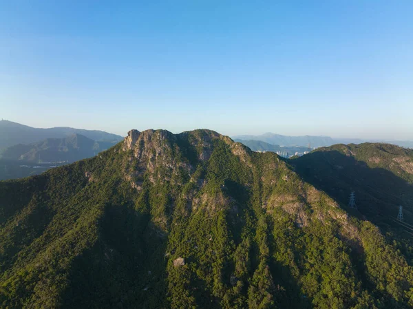 Aerial View Lion Rock Mountain — 图库照片