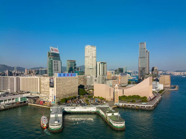 Hong Kong December 2021 Top View Hong Kong City — Fotografia de Stock