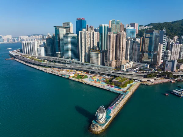 Hong Kong December 2021 Top View Hong Kong City — Stockfoto