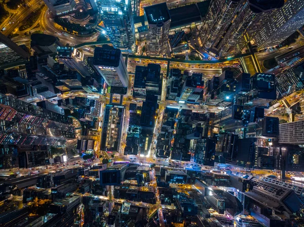 Central Hong Kong Diciembre 2021 Vista Arriba Hacia Abajo Ciudad —  Fotos de Stock