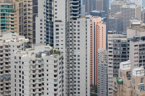 Hong Kong Kompaktowa Żywotność Miasta — Zdjęcie stockowe