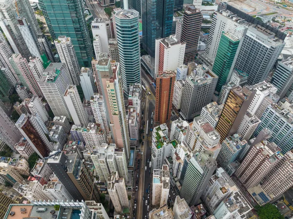 Wan Chai Hongkong December 2021 Högst Upp Hongkong — Stockfoto