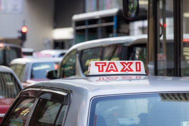 Hong Kong trafik taksisi.