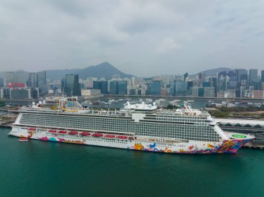 Kai Tak, Hong Kong - 31 Aralık 2021: Hong Kong gezi terminali