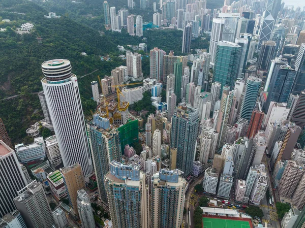 Wan Chai Hong Kong December 2021 Top View Hong Kong — Stock Photo, Image