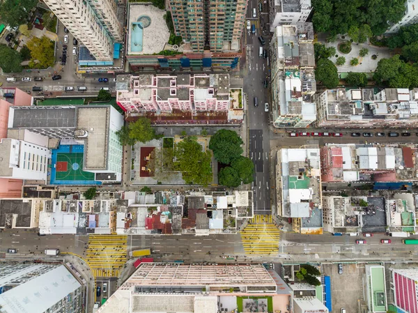 Blick Von Oben Auf Die Hongkong Kowloon Seite — Stockfoto