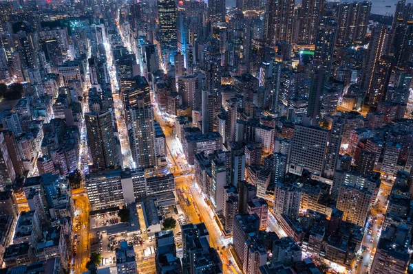 Aerial View Hong Kong Mong Kok District — Stock Photo, Image