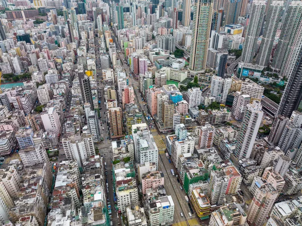 Sham Shui Hongkong November 2021 Flygfoto Över Hongkong — Stockfoto