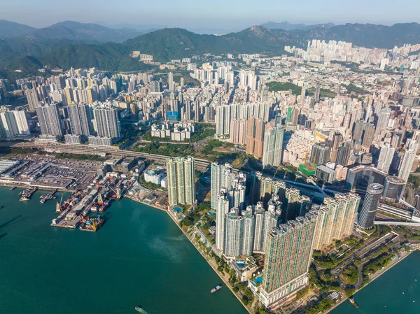 Олимпийский Город Гонконг Ноября 2021 Года Приморский Жилой Район Гонконга — стоковое фото