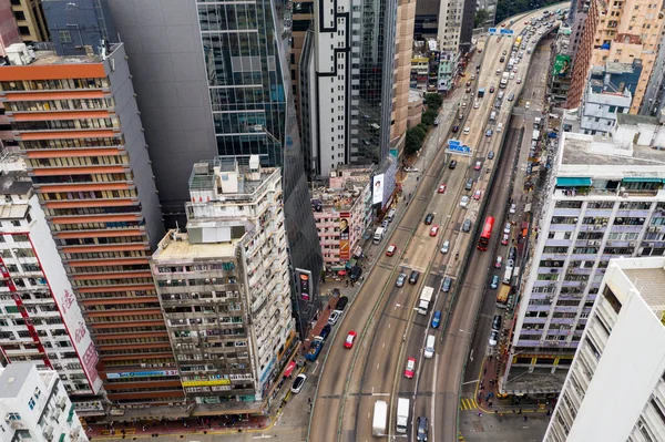 Causeway Bay Hong Kong November 2021 Top View Van Hongkong — Stockfoto