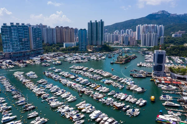 Aberdeen Hongkong August 2020 Hong Kong Yacht Club — Stockfoto