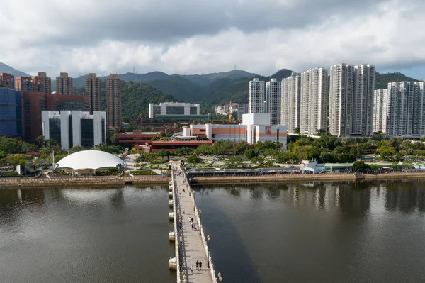 Sha Tin Hongkong November 2021 Ovanifrån Hongkong Bostadsområde — Stockfoto