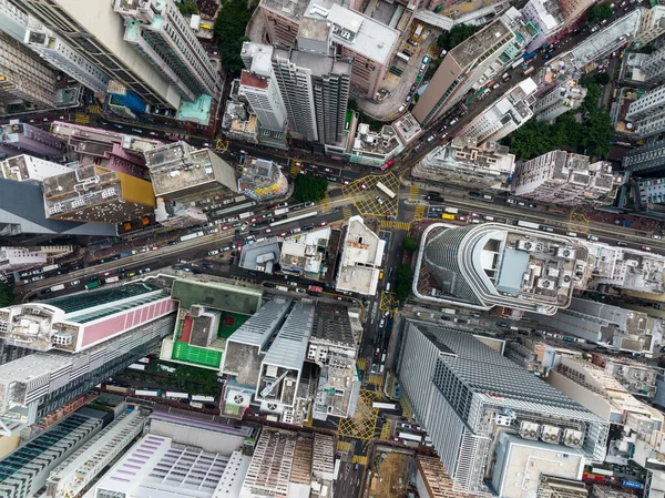 Merkez, Hong Kong - 16 Aralık 2021: Hong Kong 'da iş bölgesi