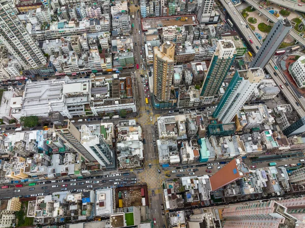 Kowloon City Hong Kong Décembre 2021 Vue Haut Vers Bas — Photo
