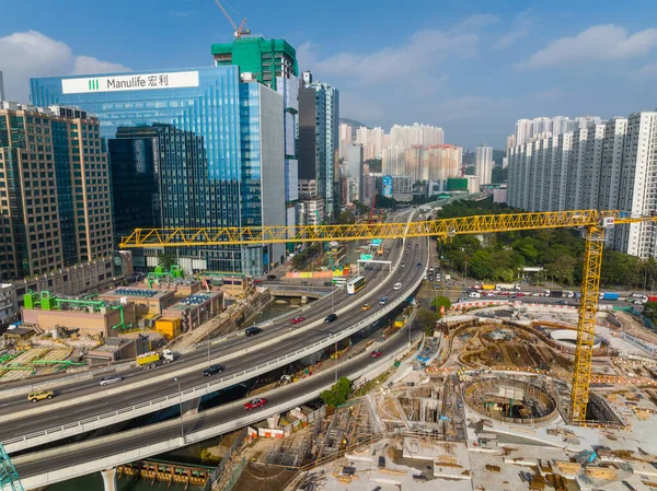 Kwun Tong Hongkong Grudnia 2021 Dzielnica Biznesowa Hongkongu Kowloon — Zdjęcie stockowe