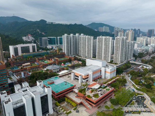 Sha Tin Hong Kong Novembro 2021 Vista Superior Cidade Hong — Fotografia de Stock