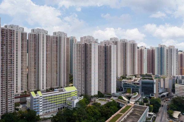 Yau Tong Hongkong Augusti 2021 Hongkongs Bostadsområde — Stockfoto