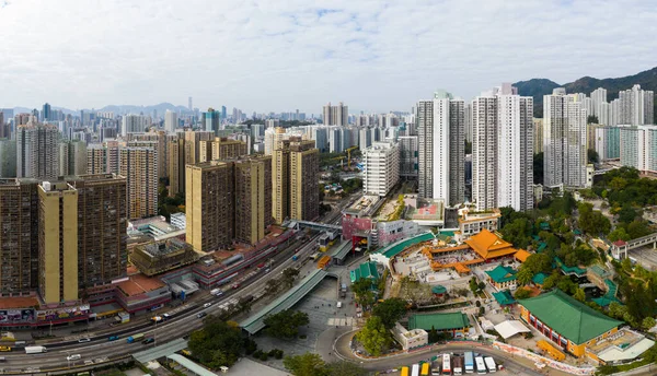 Wong Tai Sin Χονγκ Κονγκ Ιανουαρίου 2021 Άποψη Της Περιοχής — Φωτογραφία Αρχείου