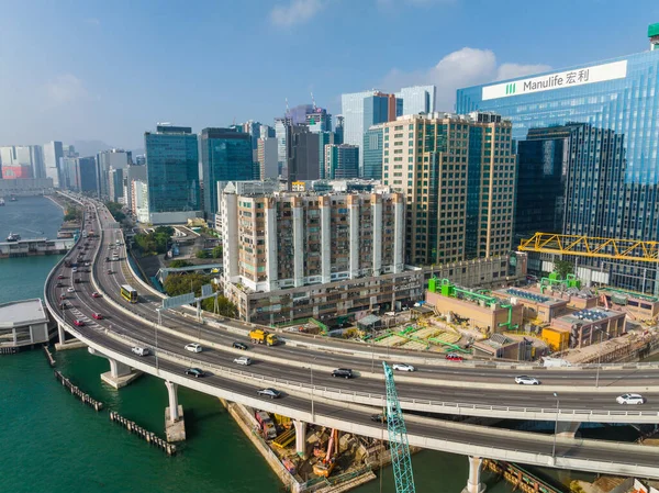Квон Тонг Гонконг Грудня 2021 Гонконзький Діловий Район Коулуні — стокове фото