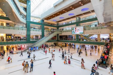 Sha Tin, Hong Kong - 03 Haziran 2019: Alışveriş merkezi