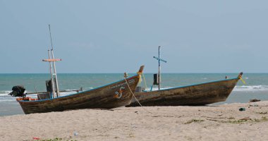 Hua Hin, Tayland - 28 Mart 2020 Hua Hin Sahili